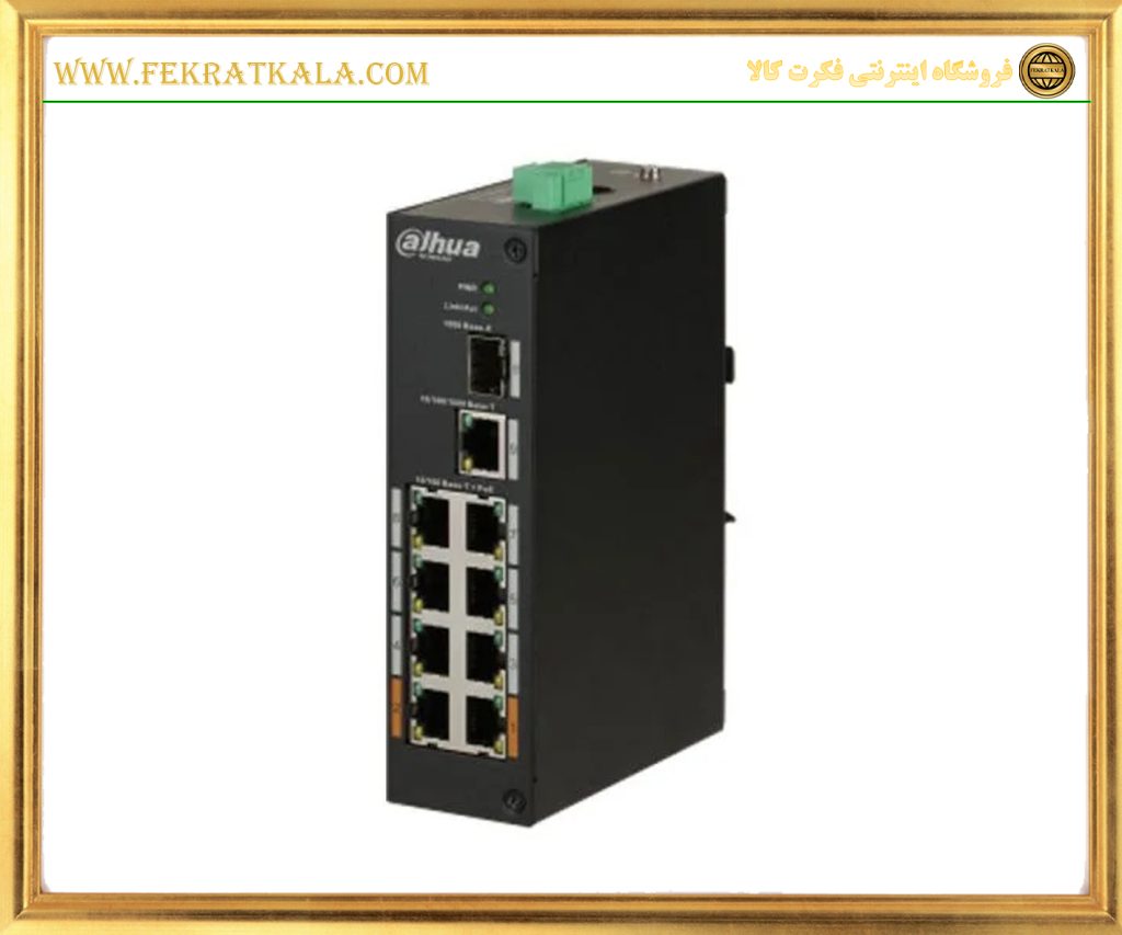 سوئیچ شبکه داهوا 8پورت SWICH NETWORK DAHUA DH-LR2110-8ET-120 POE